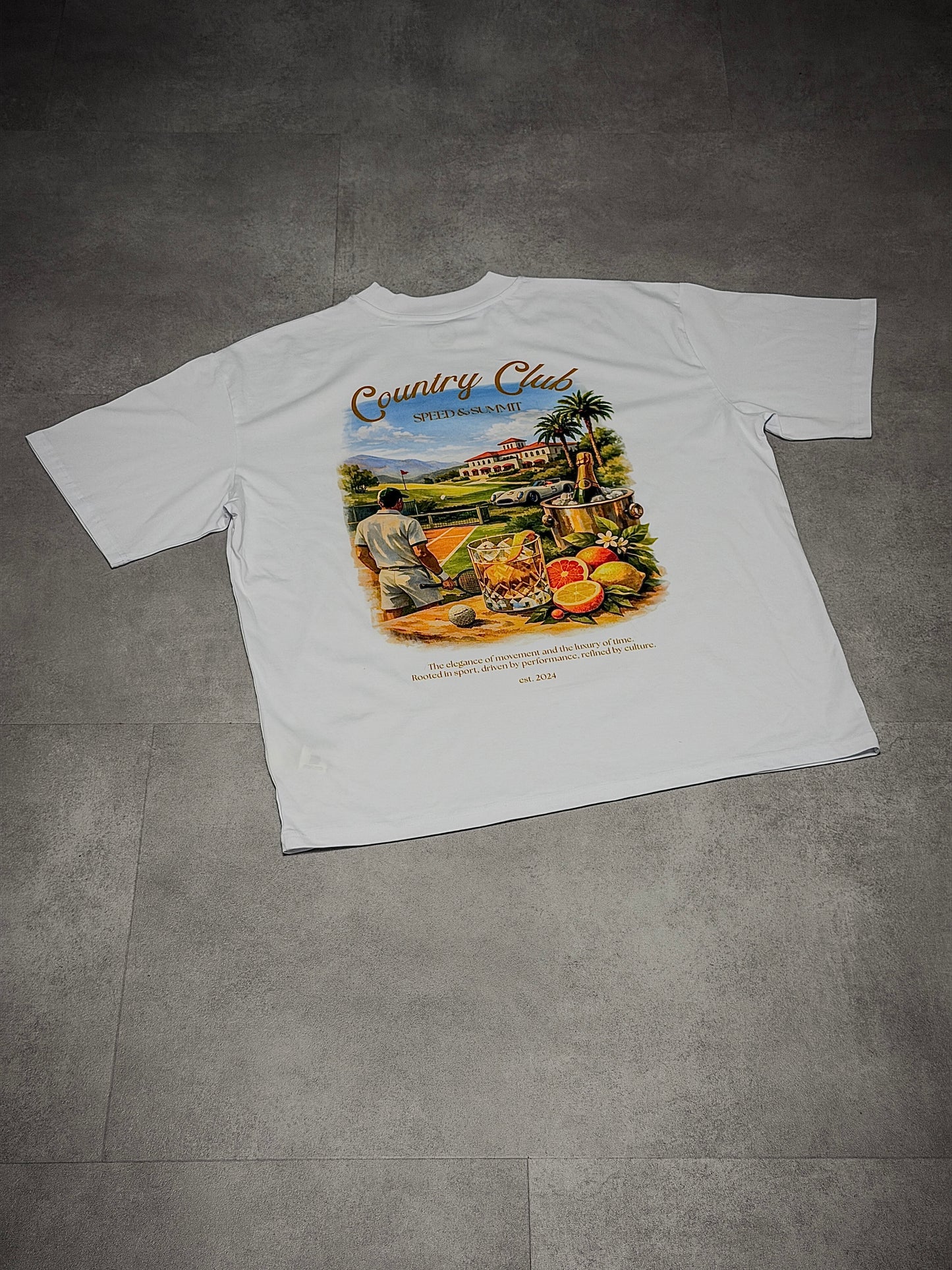 Country Club Oversized T-Shirt – White