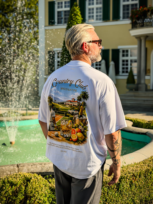 Country Club Oversized T-Shirt – White